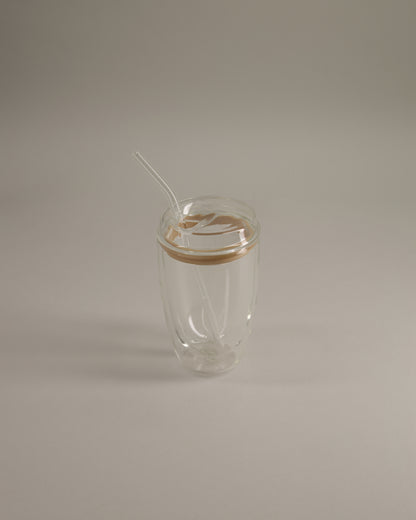 12oz Iced Latte Cup Set + Straw